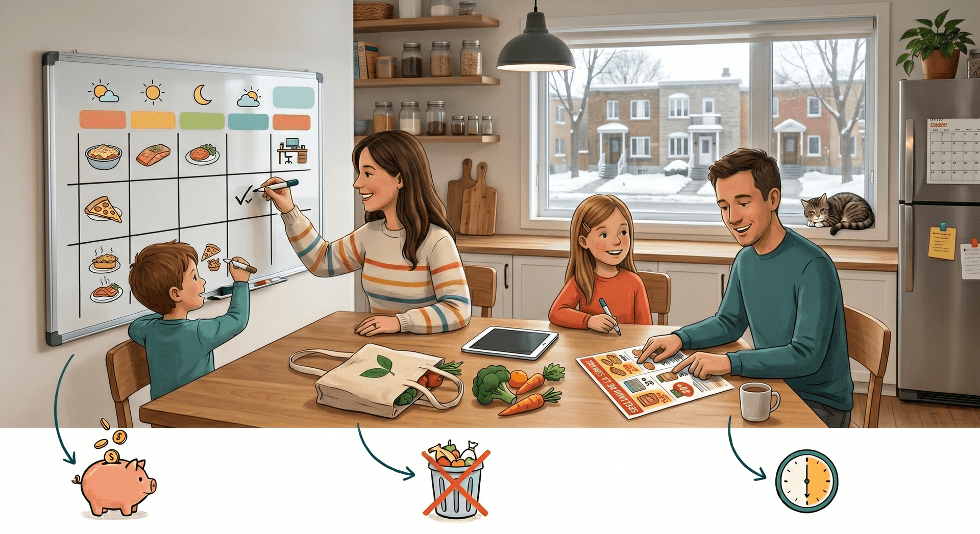 Stress Planification des repas de la semaine