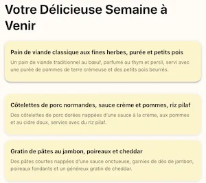Plan your weekly meals in 2 minutes